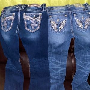 Rock revival and miss me jeans